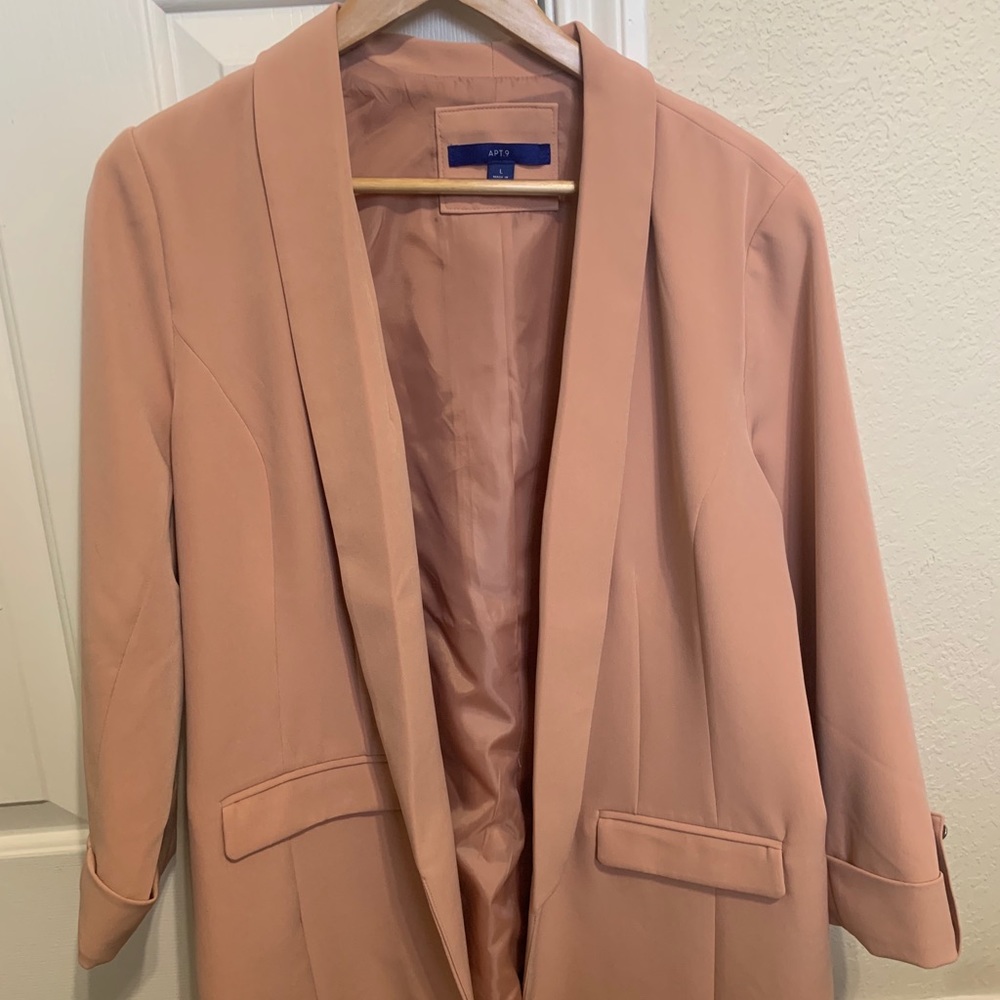 Women's Apt. 9 Open-Front Long Boyfriend Blazer